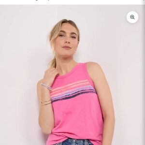 Evereve Lainey striped tank